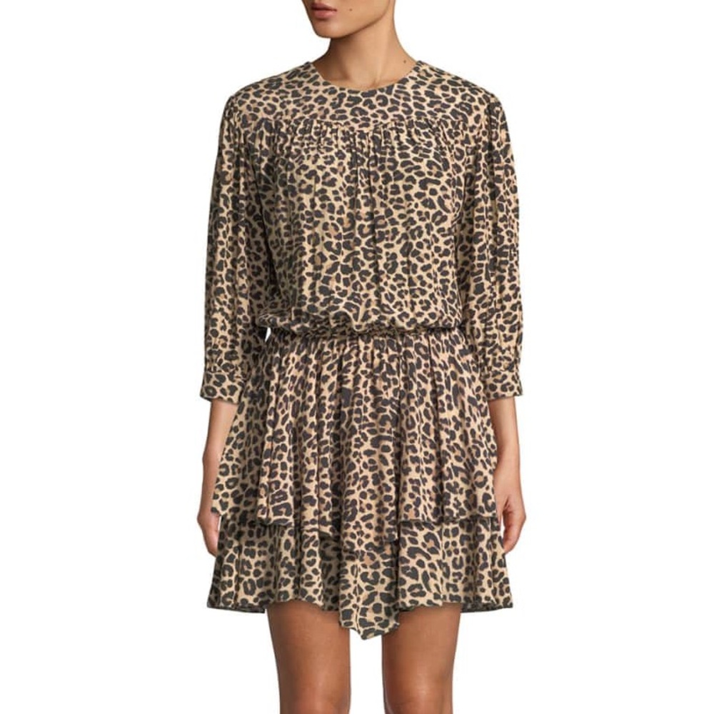 Zadig & Voltaire Rooka Leopard Print Dress - Picture 3 of 4